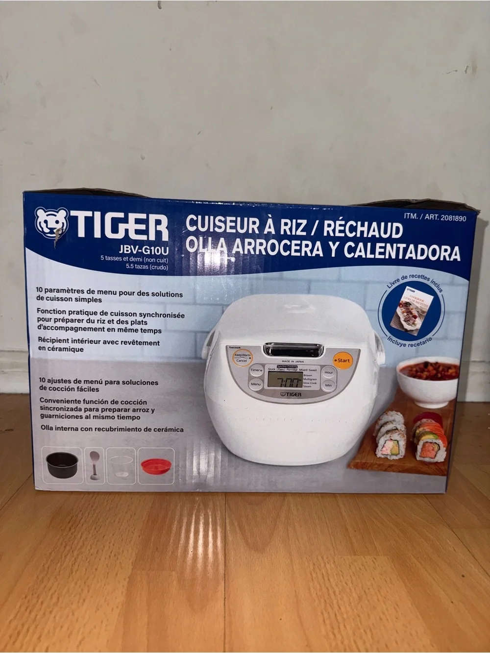 JBV-G10U White Rice Cooker & Warmer